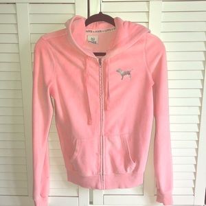 PINK zip up hoodie